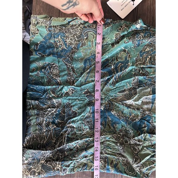 Zadig and Voltaire Root V-Neck Asymmetrical Multicolored Teal Dress Size M - Picture 11 of 12